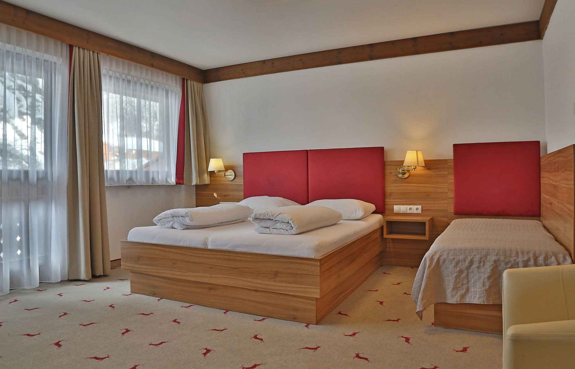 Gemütliche und moderne Zimmer im Hotel Moawirt in Wagrain